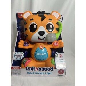 Fisher Price LinkSquad Bop Groove Tiger Interactive Learning Toy - NEW - 9 MO+